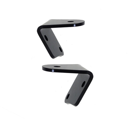 Lazer Star Lights Windshield Bracket Pair/ Black Powdercoat 5761022