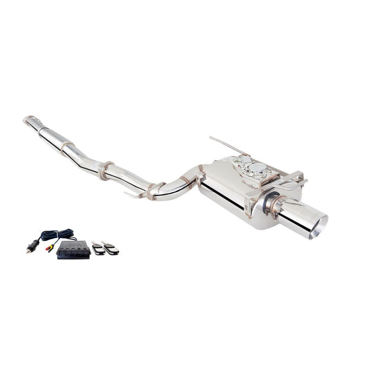 XFORCE Mitsubishi Evolution 789 3" Stainless Steel High Flow Cat-Back System With Varex Muffler; Exhaust System Kit ES-EV8-01-VMK-CBS