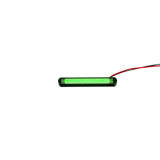 Lazer Star Lights BLACK BILLETLED 4" GREEN-BACK MOUNT LS544G-2