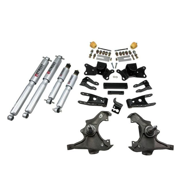 BELLTECH 719SP LOWERING KITS Front And Rear Complete Kit W/ Street Performance Shocks 1997-2000 Chevrolet Silverado/Sierra 3/4 Ton & 1 Ton ((All Cabs)/Dually) 3 in. F/4 in. R drop W/ Street Performance Shocks