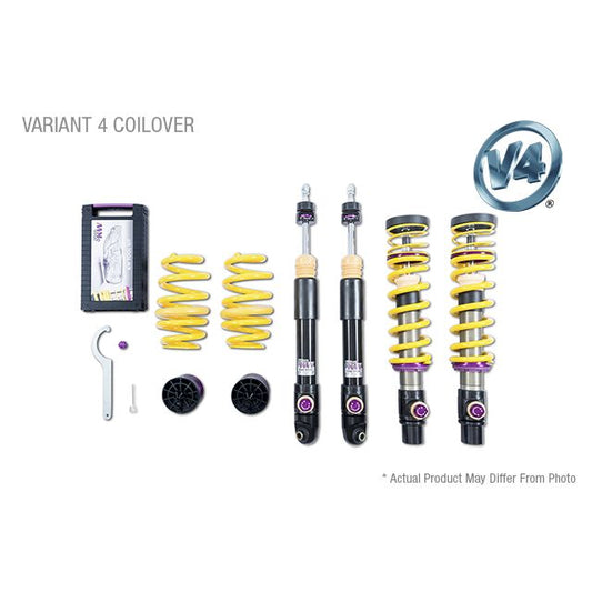 KW Suspensions 3A771074 KW V4 Coilover Kit Bundle - 911 (991) Turbo Turbo S Coupe & Cabrio With PASM with PDCC
