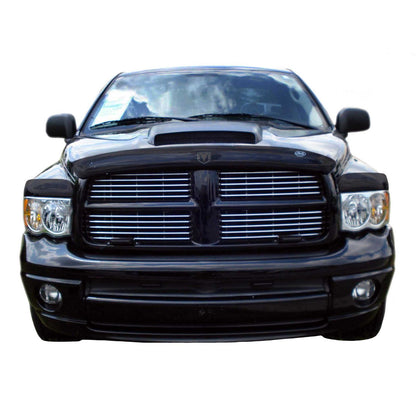 Auto Ventshade 45433 Bugflector Deluxe 3-Piece Dark Smoke Hood Shied For 2002-2005 Dodge Ram 1500 2003-2005 Ram 2500/3500