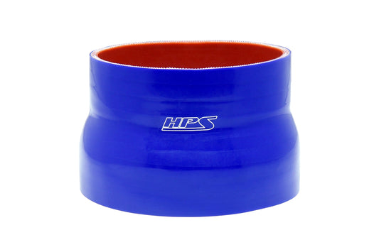 HPS Performance Silicone Reducer Hose High Temp 4-ply Reinforced 4-1/2" - 5-1/2" ID 5" Long Blue HTSR-450-550-L5-BLUE