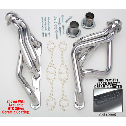 Hedman Hedders EARLY SB CAMARO/CHEVELLE SHORTIES; CLOSE RATIO STEERING- BLACK MAXX 68623