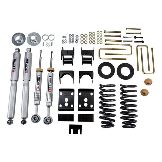 BELLTECH 980SP LOWERING KITS Front And Rear Complete Kit W/ Street Performance Shocks 2009-2013 Ford F150 Std Cab Short Bed 2 in. or 3 in. F/4 in. R drop W/ Street Performance Shocks