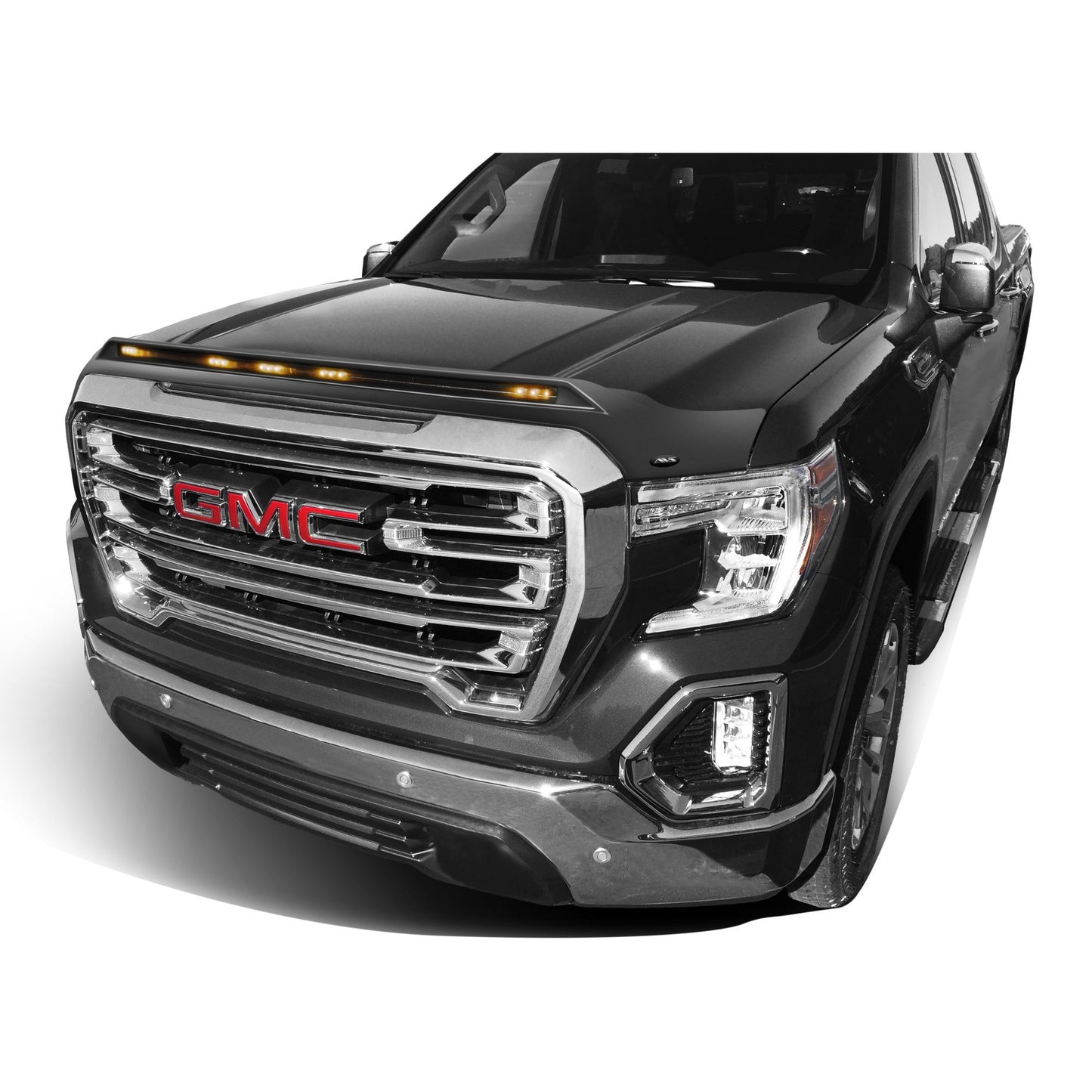 Auto Ventshade 753167-GBA Aeroskin LightShield Color Hood Protector Onyx Black For 2021-2023 GMC Sierra 1500