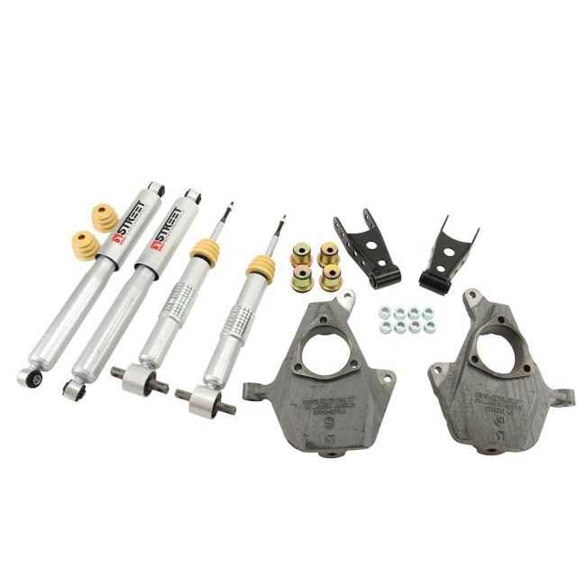 BELLTECH 984SP LOWERING KITS Front And Rear Complete Kit W/ Street Performance Shocks 2014-2015 Chevrolet Silverado/Sierra (All Cabs) 2wd 2 in. F/2 in. or 3 in. R Drop W/ Street Performance Shocks