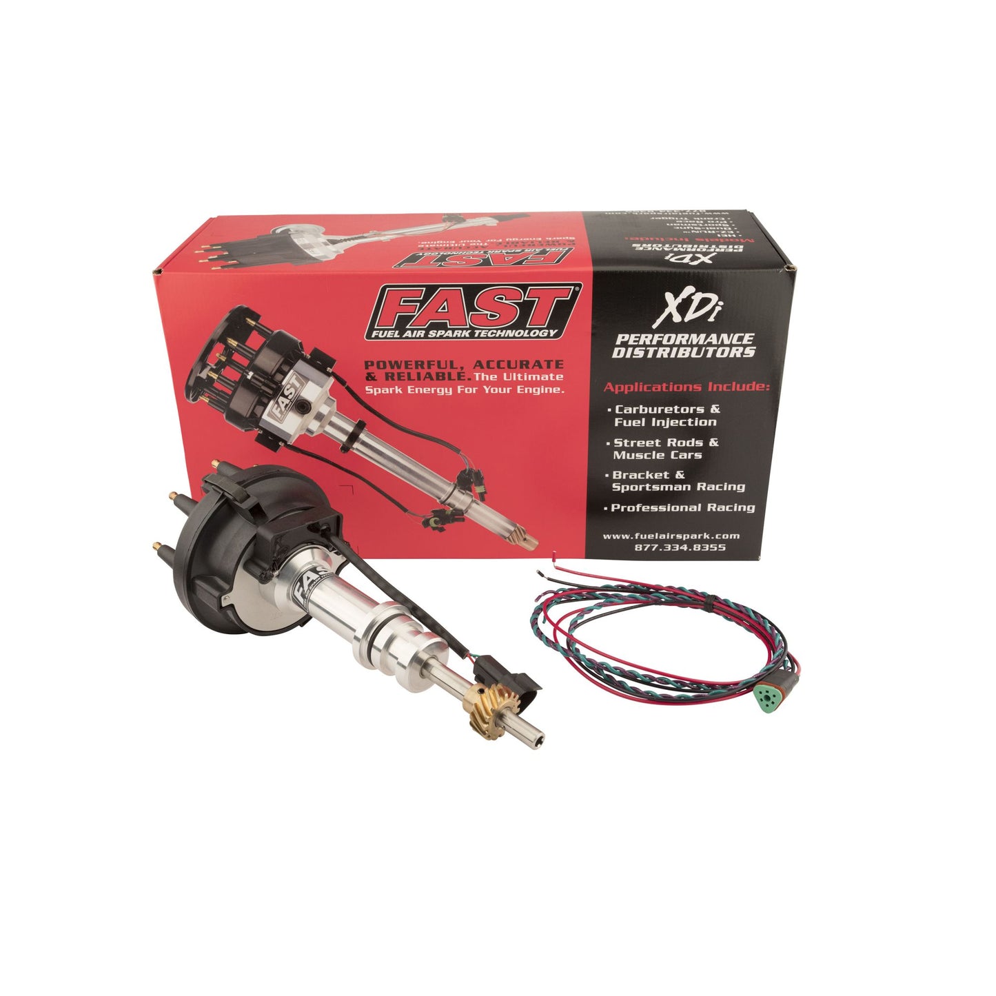 FAST XDi Race EFI Distributor for Ford Small Block w/ Large Cap 1000-1610EFI