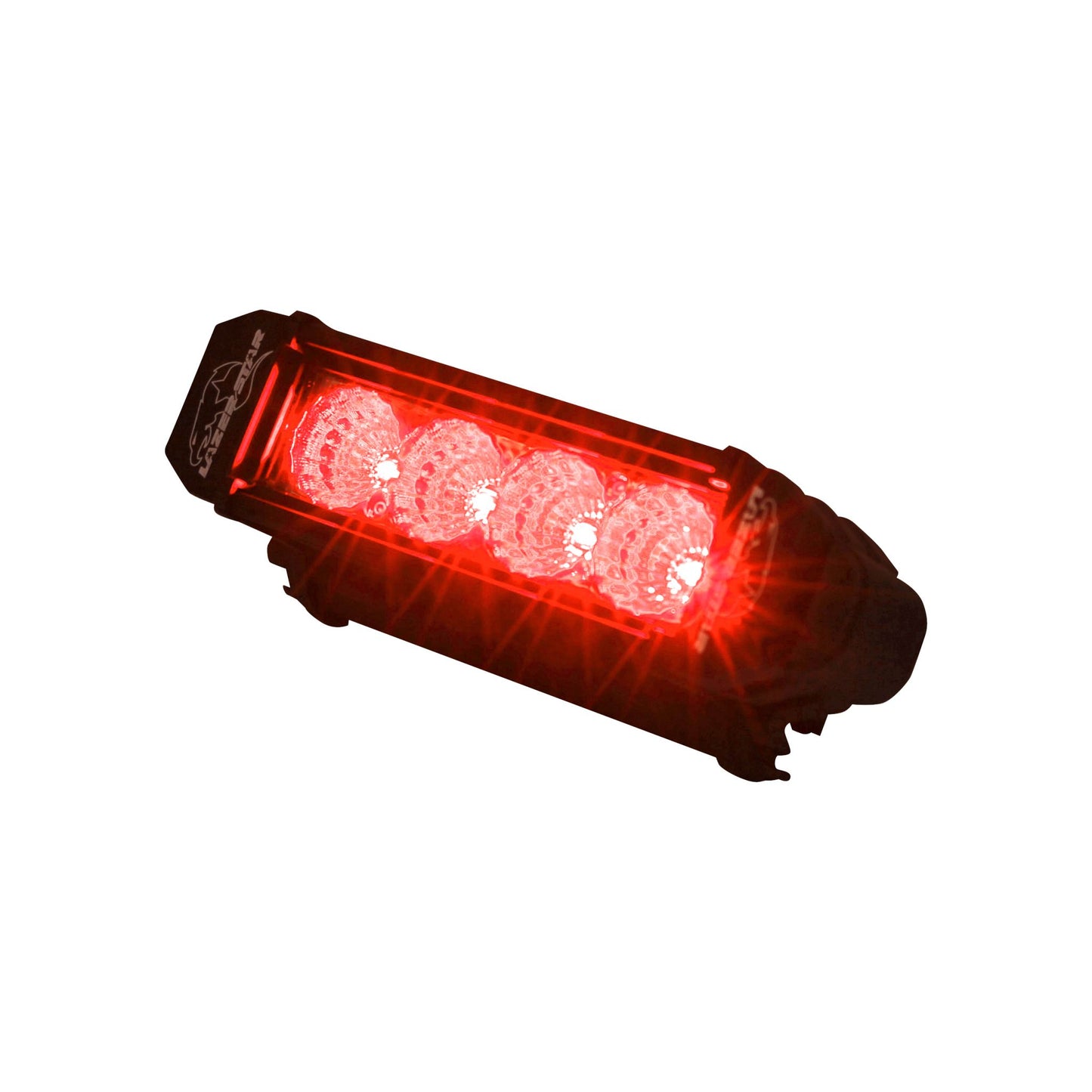 Lazer Star Lights 6" - 3 WATT / 4 LED / SINGLE ROW RED/ FLOOD / RACER TAILLIGHT 13040205