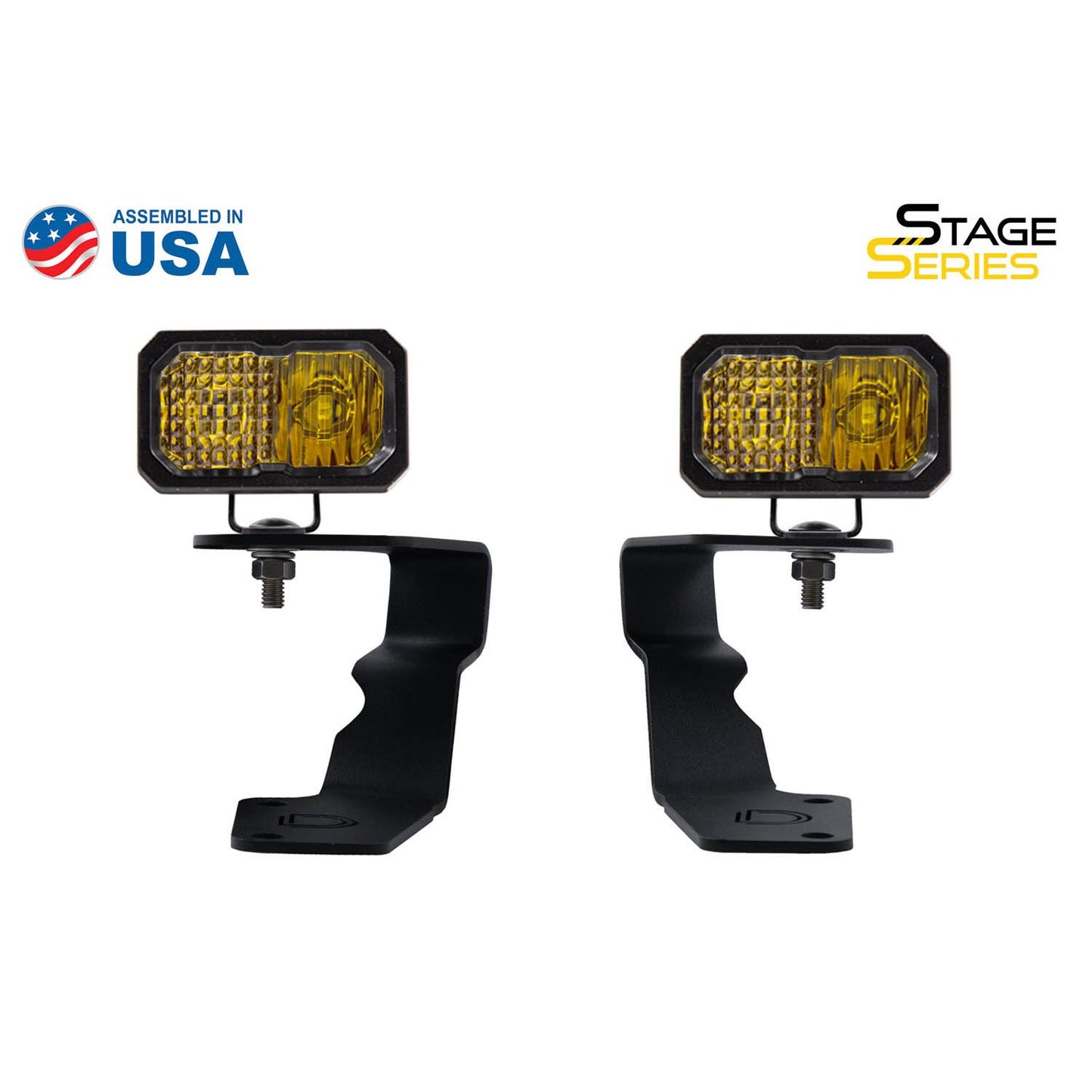 Diode Dynamics SSC2 LED Ditch Light Kit for 15-21 Subaru WRX/STi Sport Yellow Combo DD6617