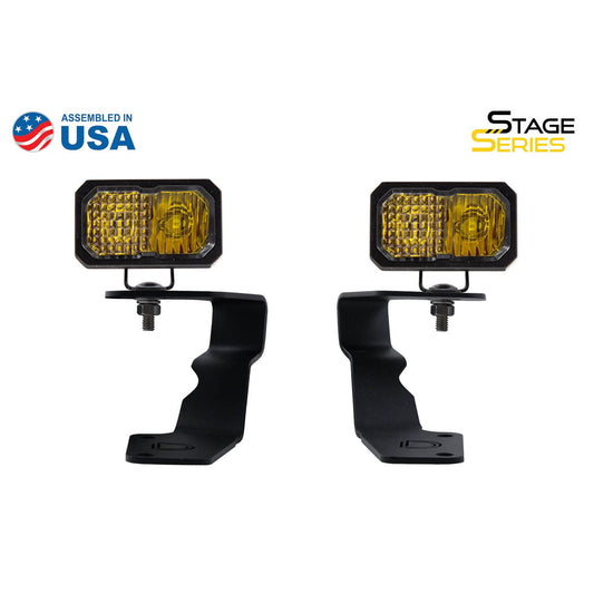 Diode Dynamics SSC2 LED Ditch Light Kit for 15-21 Subaru WRX/STi Sport Yellow Combo DD6617