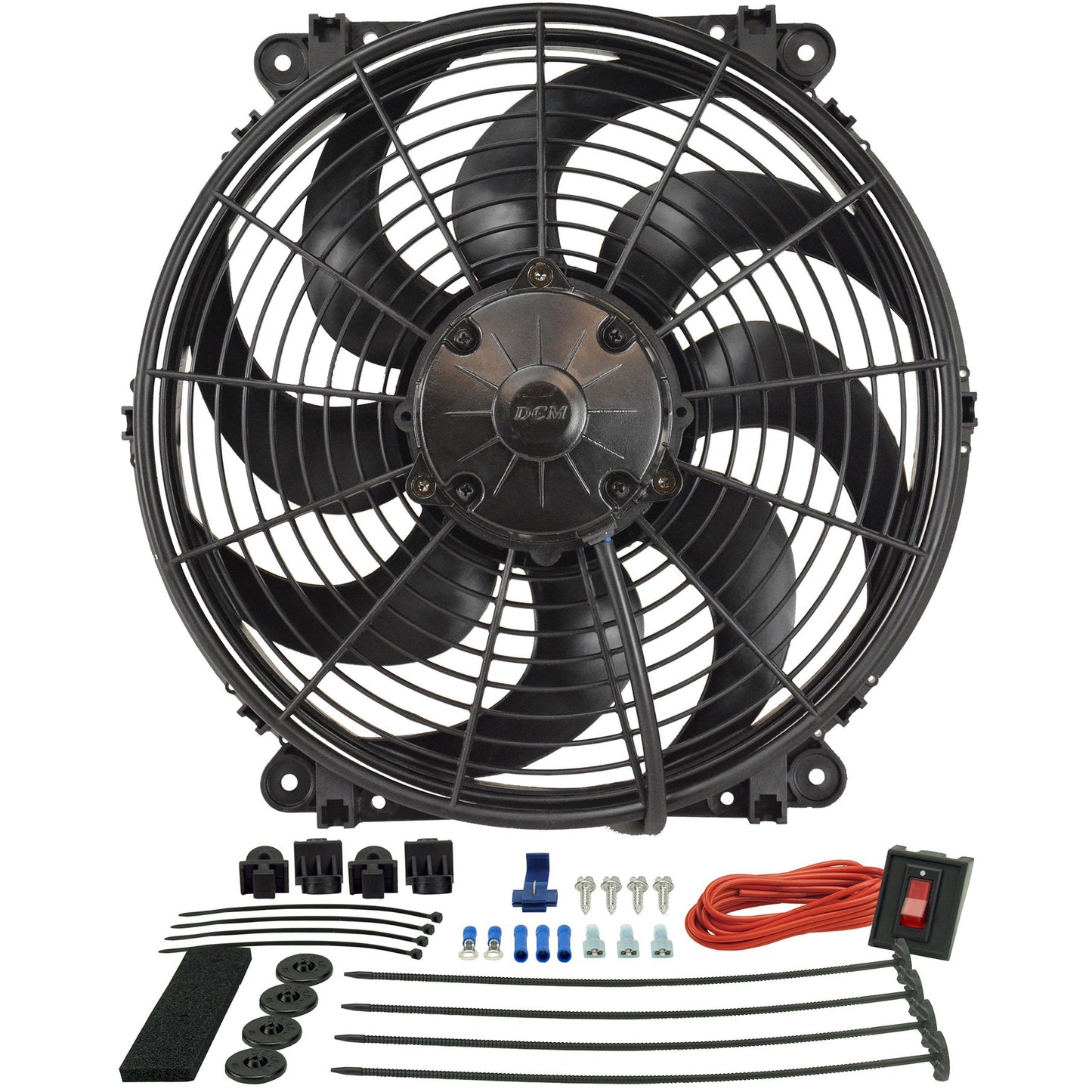 Derale 14" Tornado Electric Puller Fan, Premium Mounting Kit 16514