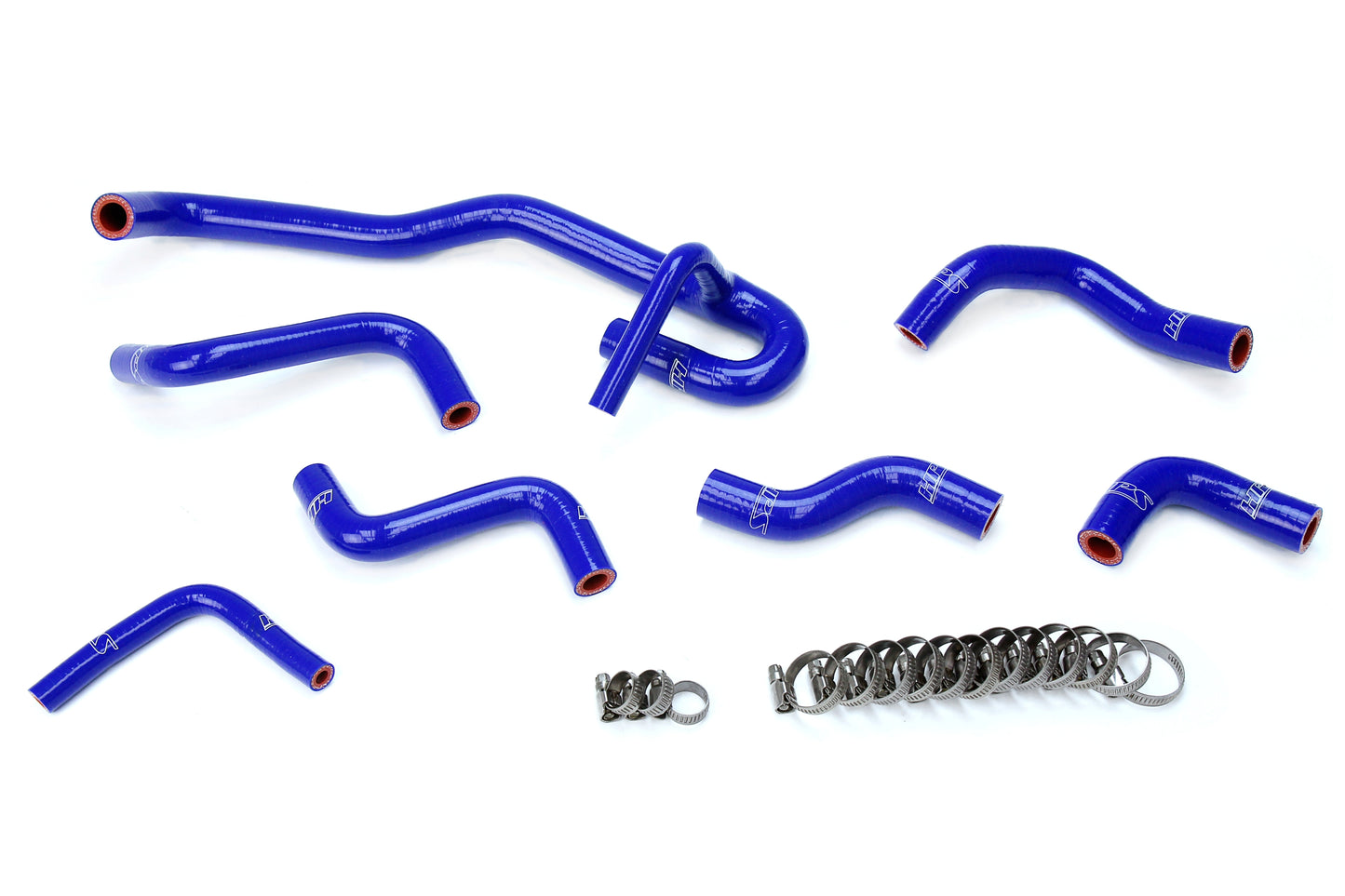 HPS Performance 3-ply Reinforced Silicone Replaces Rubber Heater Coolant Hoses 57-2190-BLUE