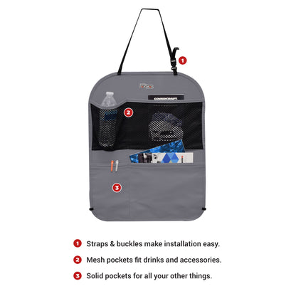 Covercraft Polycotton Seatback Organizer SBK1001PCGY