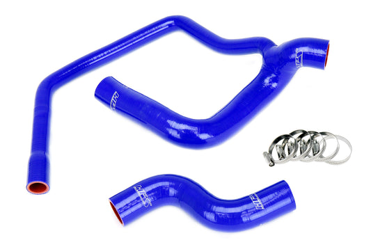 HPS Performance High Temp 3-ply Reinforced Silicone Replaces OEM Rubber Radiator Coolant Hoses 57-2032-BLUE