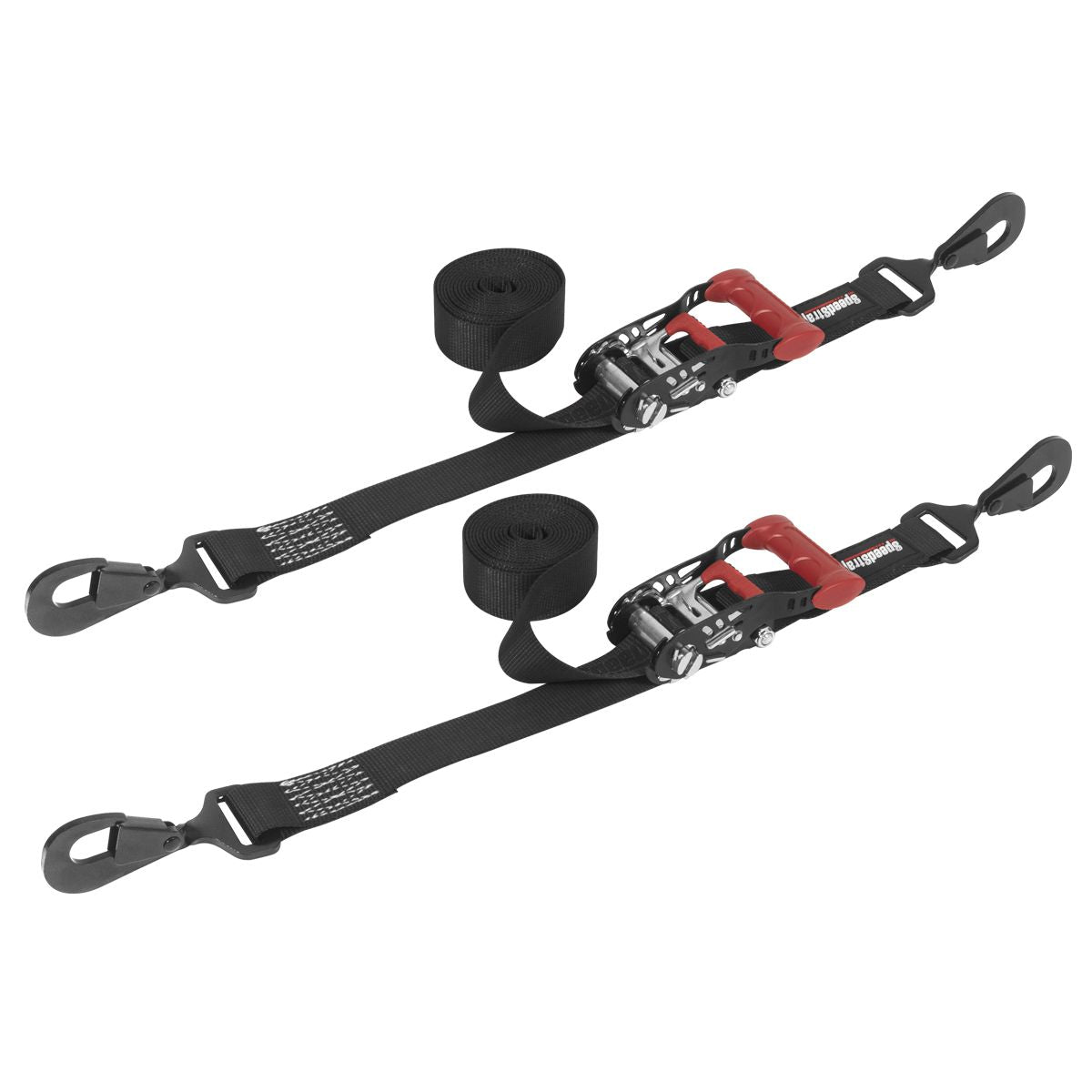 SpeedStrap 15211-2 Ratchet 1.5 in. x 10 ft. Tie Down w/ Twisted Snap Hooks