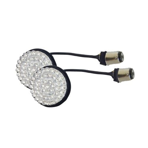 Lazer Star Lights 1157 AMBER LED FULL FACE RETRO FOR HD BULLET SIGNALS LEDK53-157A