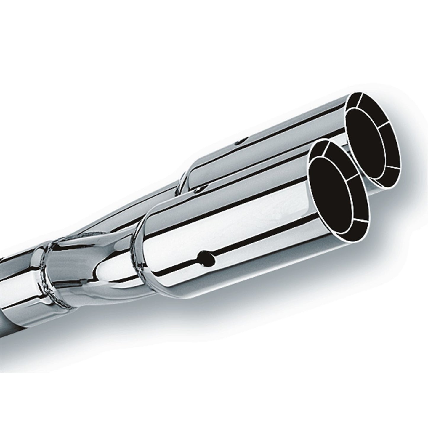 Borla Tip 2.5in Inlet/ 3in Outlet Dual Round Intercooled With Y-Pipe 20203