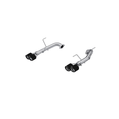 MBRP Exhaust 2.5in. Axle-Back; Dual Split Rear; T304; Quad CF Tip S48103CF