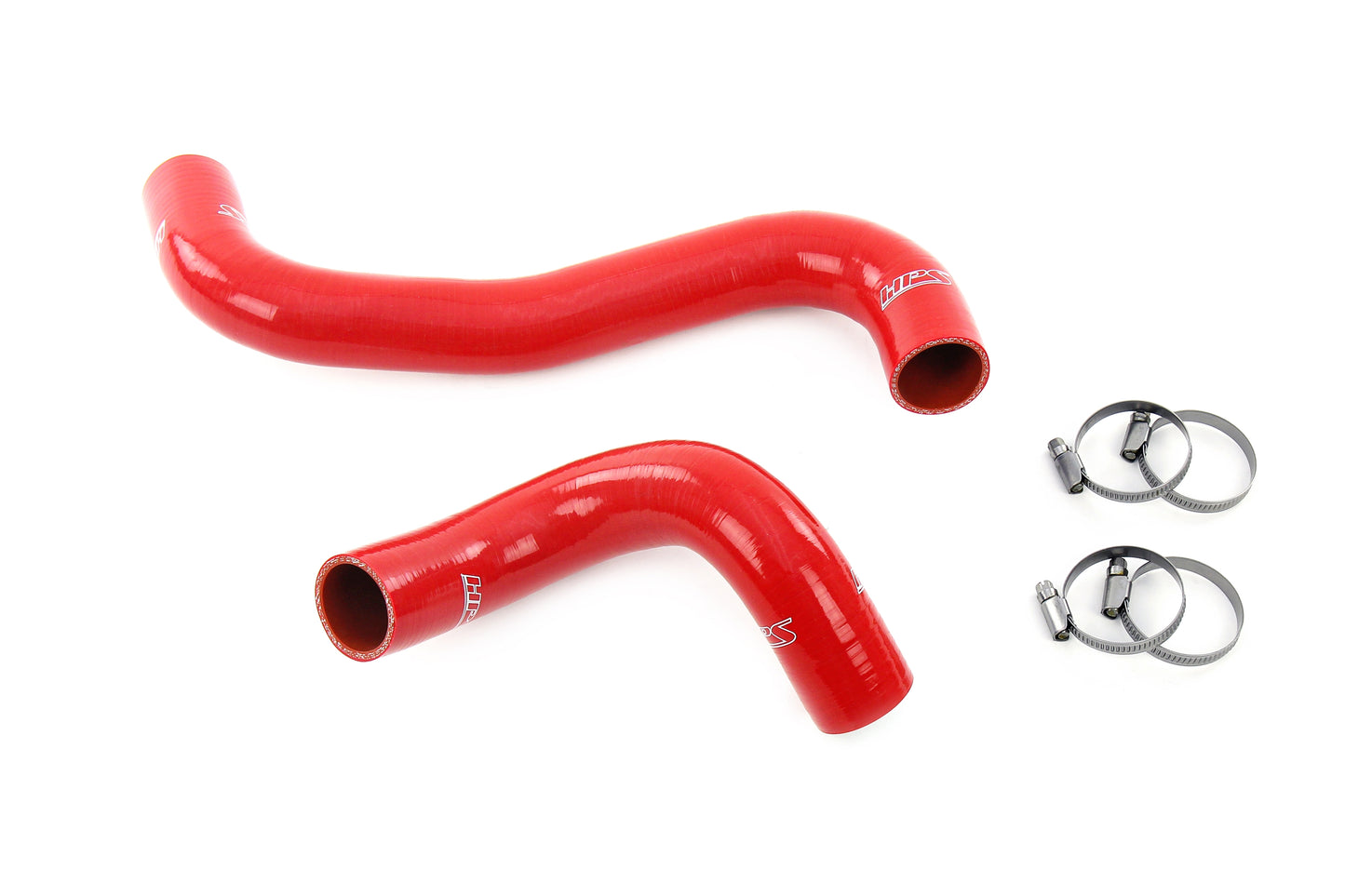 HPS Performance 3-ply Reinforced Silicone Replaces Rubber Radiator Coolant Hoses 57-2140R-RED
