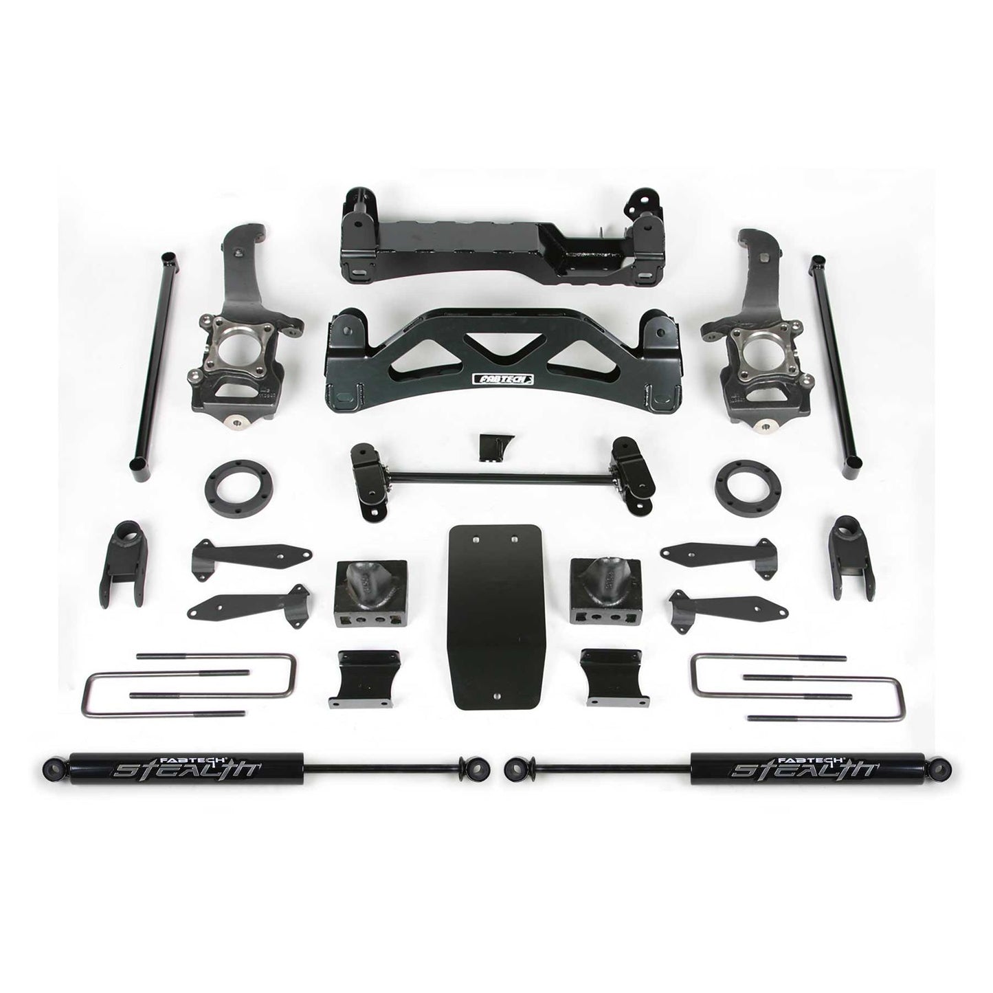 Fabtech 6" BASIC SYS W/FRT SHK EXTNS & STEALTH RR 04-08 FORD F150 4WD V8 ONLY K2116M