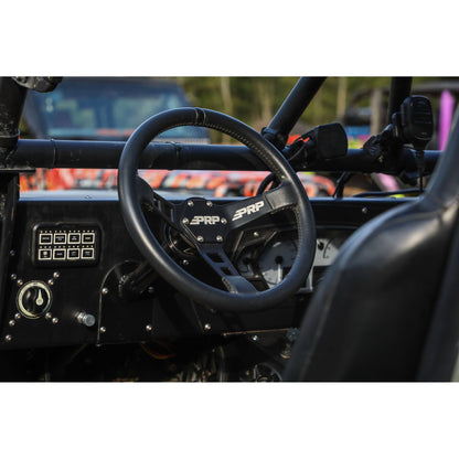 PRP-G110-Deep Dish Leather Steering Wheel