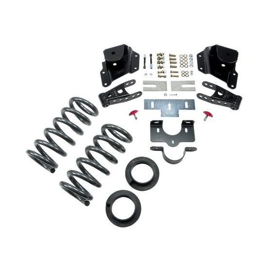 BELLTECH 950 LOWERING KITS Front And Rear Complete Kit W/O Shocks 1999-2006 Chevrolet Silverado/Sierra (Ext Cab) 2 in. or 3 in. F/3 in. R drop W/O Shocks