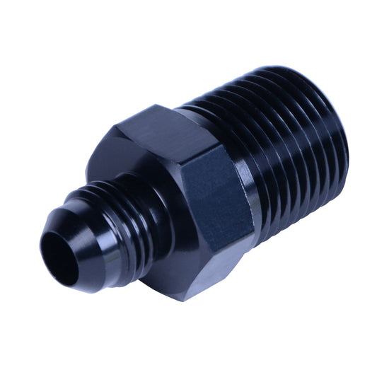 Derale Straight AN fitting, straight NPT fitting, 1/2" npt x -6AN male 59306