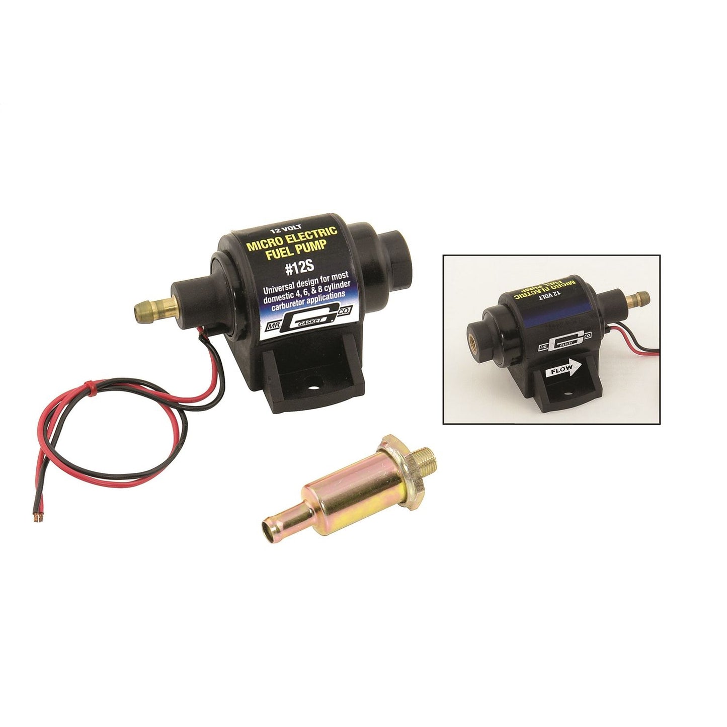 Mr Gasket Electric Fuel Pump MRGAS-12S