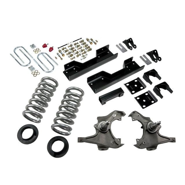 BELLTECH 717 LOWERING KITS Front And Rear Complete Kit W/O Shocks 1997-2000 Chevrolet Silverado/Sierra 3/4 Ton & 1 Ton (Ext Crew Cab/Dually) 4 in. or 5 in. F/8 in. R drop W/O Shocks