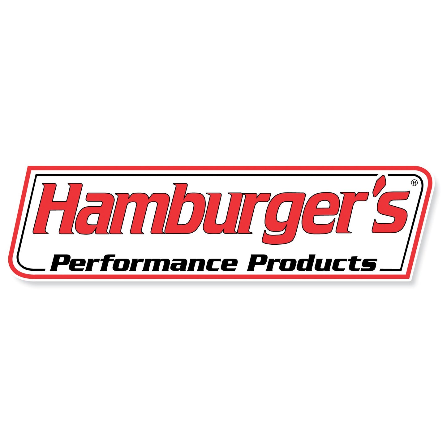 HAMBURGER'S PERFORMANCE PRODUCTS CONTINGENCY DECAL; VINYL; 10.50 IN. X 3.375 IN. (ONE DECAL) 10600