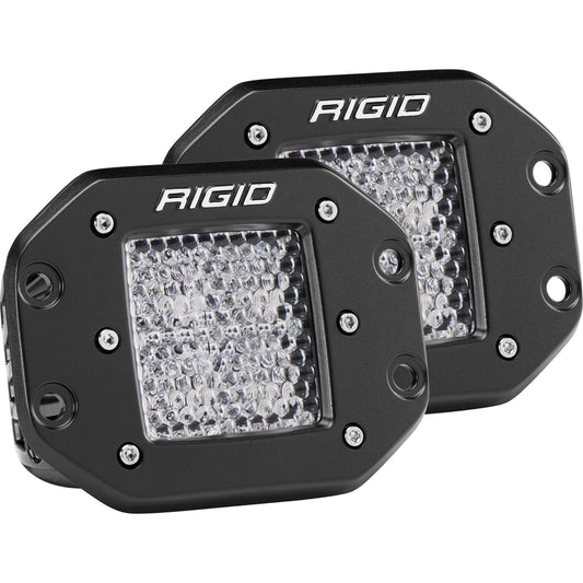 RIGID Industries D-Series PRO LED Light Diffused Lens Flush Mount Pair 212513