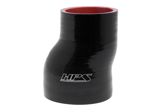 HPS Performance Offset Reducer High Temp 4-ply Reinforced 4" ID To 4 1/2" ID 6" Length. HTSOR-400-450-L6-BLK