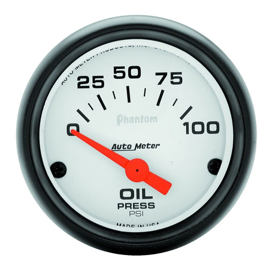 AutoMeter 2-1/16 in. OIL PRESSURE 0-100 PSI PHANTOM 5727