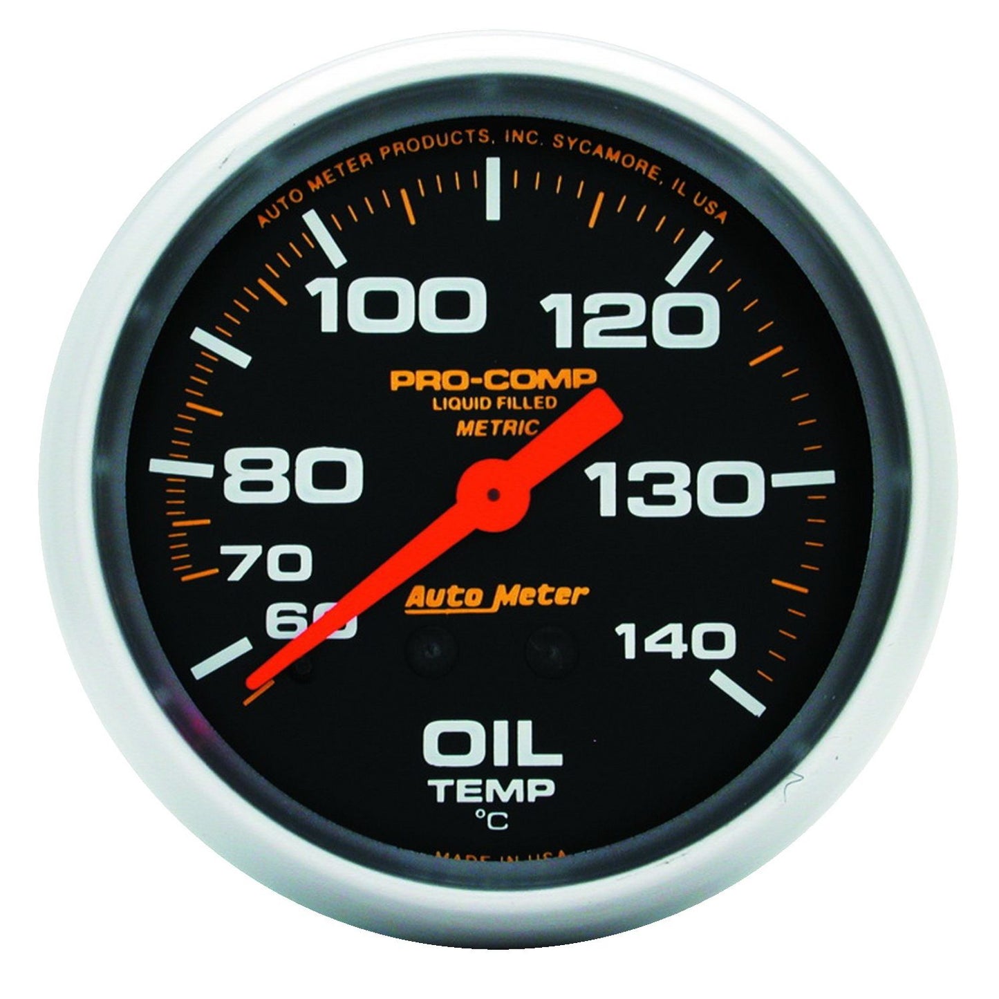 AutoMeter 2-5/8 in. OIL TEMPERATURE 140-280 Fahrenheit LIQUID FILLED PRO-COMP 5441