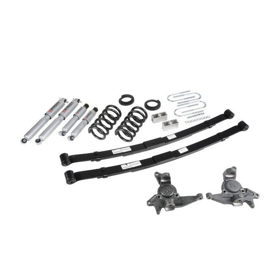 BELLTECH 628SP LOWERING KITS Front And Rear Complete Kit W/ Street Performance Shocks 1998-2003 Chevrolet Blazer/Jimmy 6 cyl. (except Extreme) 4 in. or 5 in. F/5 in. R drop W/ Street Performance Shocks