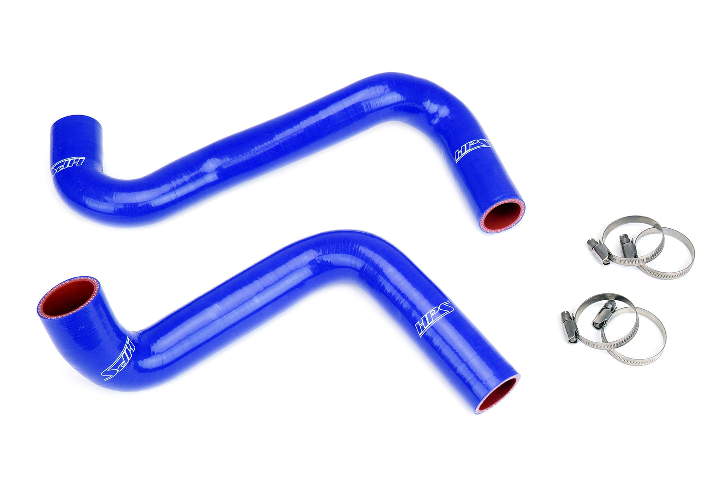HPS Performance High Temp 3-ply Reinforced Silicone Replaces OEM Rubber Radiator Coolant Hoses 57-2059-BLUE