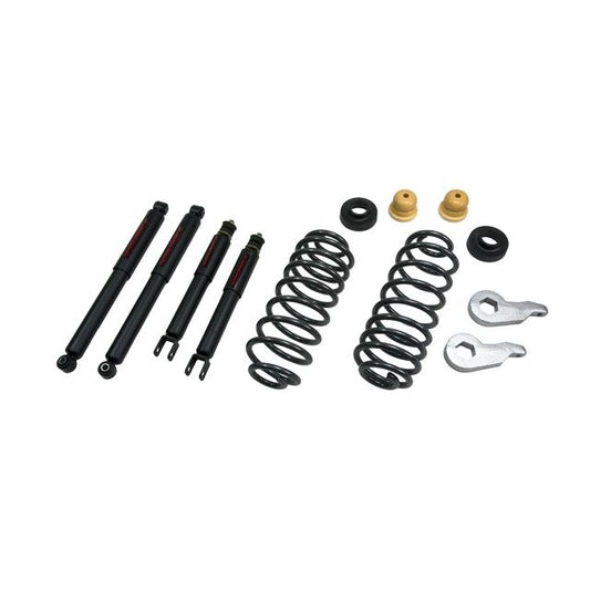 BELLTECH 760ND LOWERING KITS Front And Rear Complete Kit W/ Nitro Drop 2 Shocks 2000-2006 Chevrolet Tahoe/Suburban/Avalanche/Yukon (2WD/4WD) 1 in. or 2 in. F/1 in. or 2 in. R drop W/ Nitro Drop II Shocks