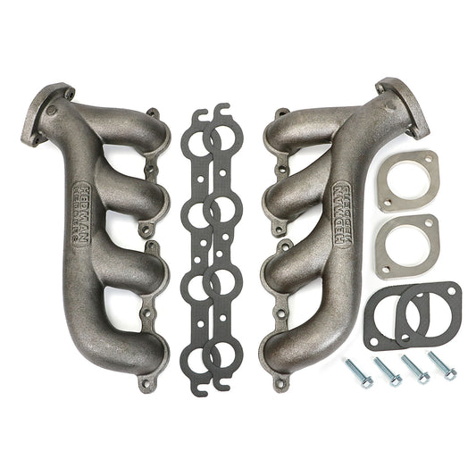 Hedman Hedders LS ENGINE SWAP CAST EXHAUST MANIFOLDS; RAW STEEL 68740