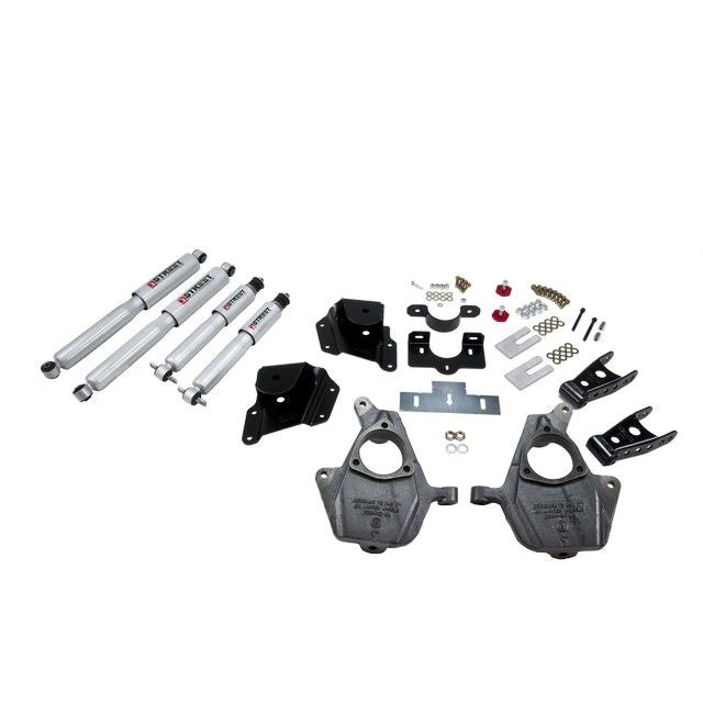 BELLTECH 658SP LOWERING KITS Front And Rear Complete Kit W/ Street Performance Shocks 1999-2006 Chevrolet Silverado/Sierra (Ext Cab) 2 in. F/3 in. R drop W/ Street Performance Shocks