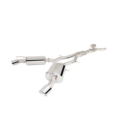 XFORCE Chevrolet Camaro SS 2016+ Twin 3" Stainless Steel Cat Back System; Exhaust System Kit ES-CC16-CBS