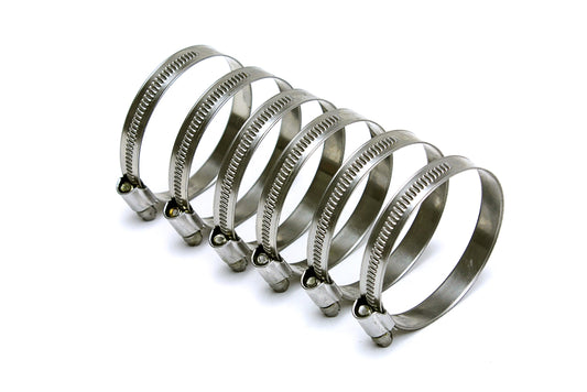HPS Performance Stainless Steel Embossed Hose ClampSize #40Effective Range:2"- 3"6pc EMSC-50-70x6