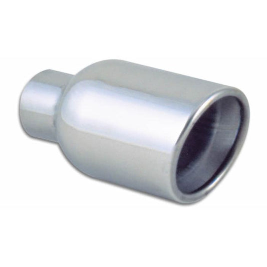 Vibrant Performance - 1303 - 4.00 in. Outlet O.D. Round SS Tip (Double Wall Angle Cut) 2.25 in. Inlet I.D.