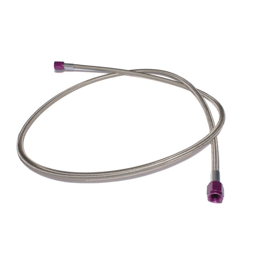ZEX 4' (ft) Long -4AN Braided Hose with Purple Ends. NS6597