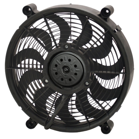 Derale 14" High Output Single RAD Pusher/Puller Fan with Standard Mount Kit 16913