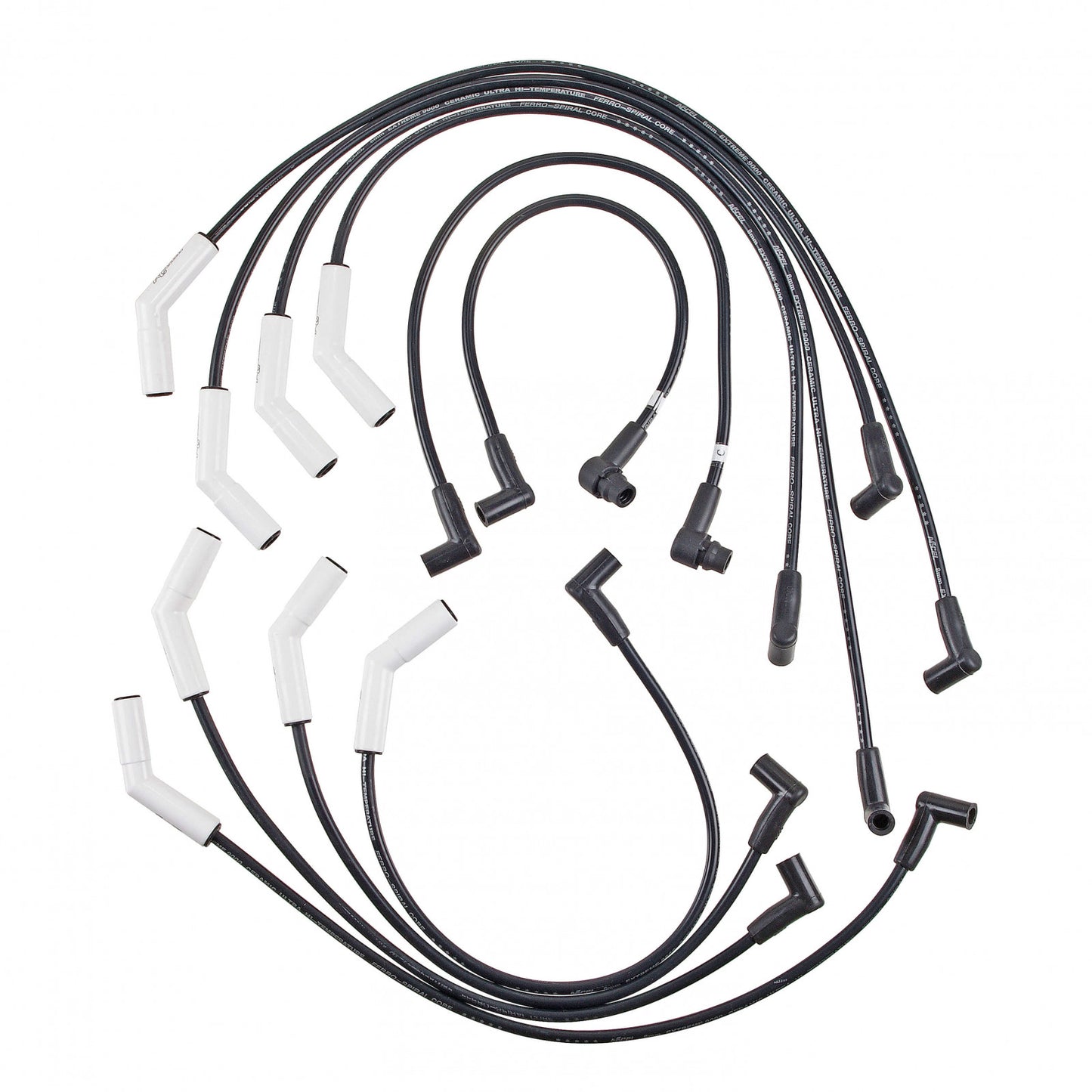 ACCEL Spark Plug Wire Set - Extreme 9000 Ceramic Boot - Ford 5.0L w/ EEC-IV 83-93 9022C