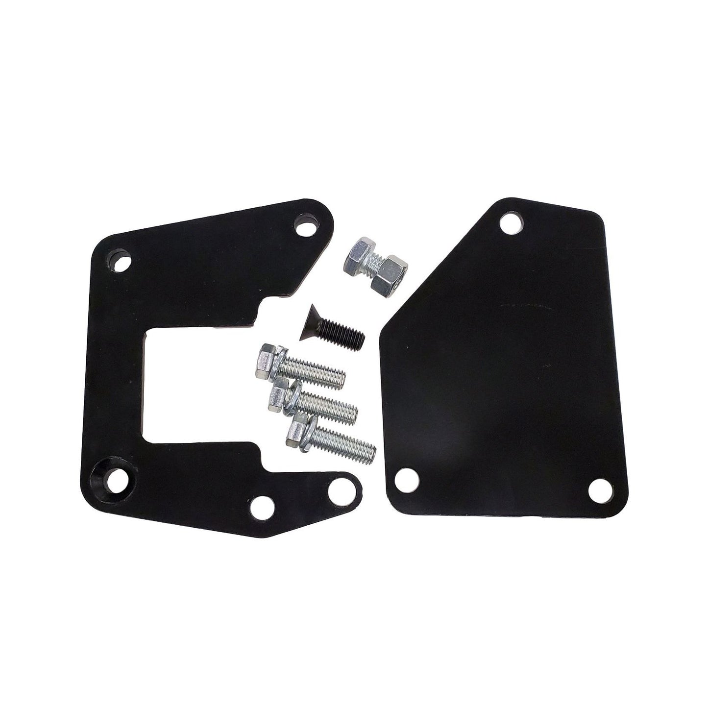Mounting bracket kit to mount modern power steering box on the 63-66 C10 trucks.