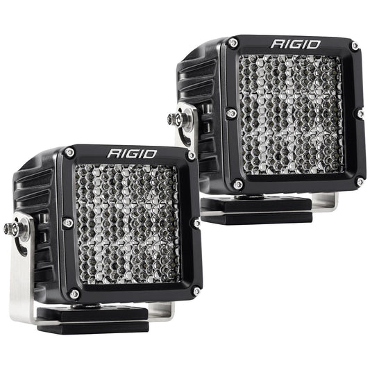 RIGID Industries D-XL PRO LED Light Driving Diffused Surface Mount Black Housing Pair 322713