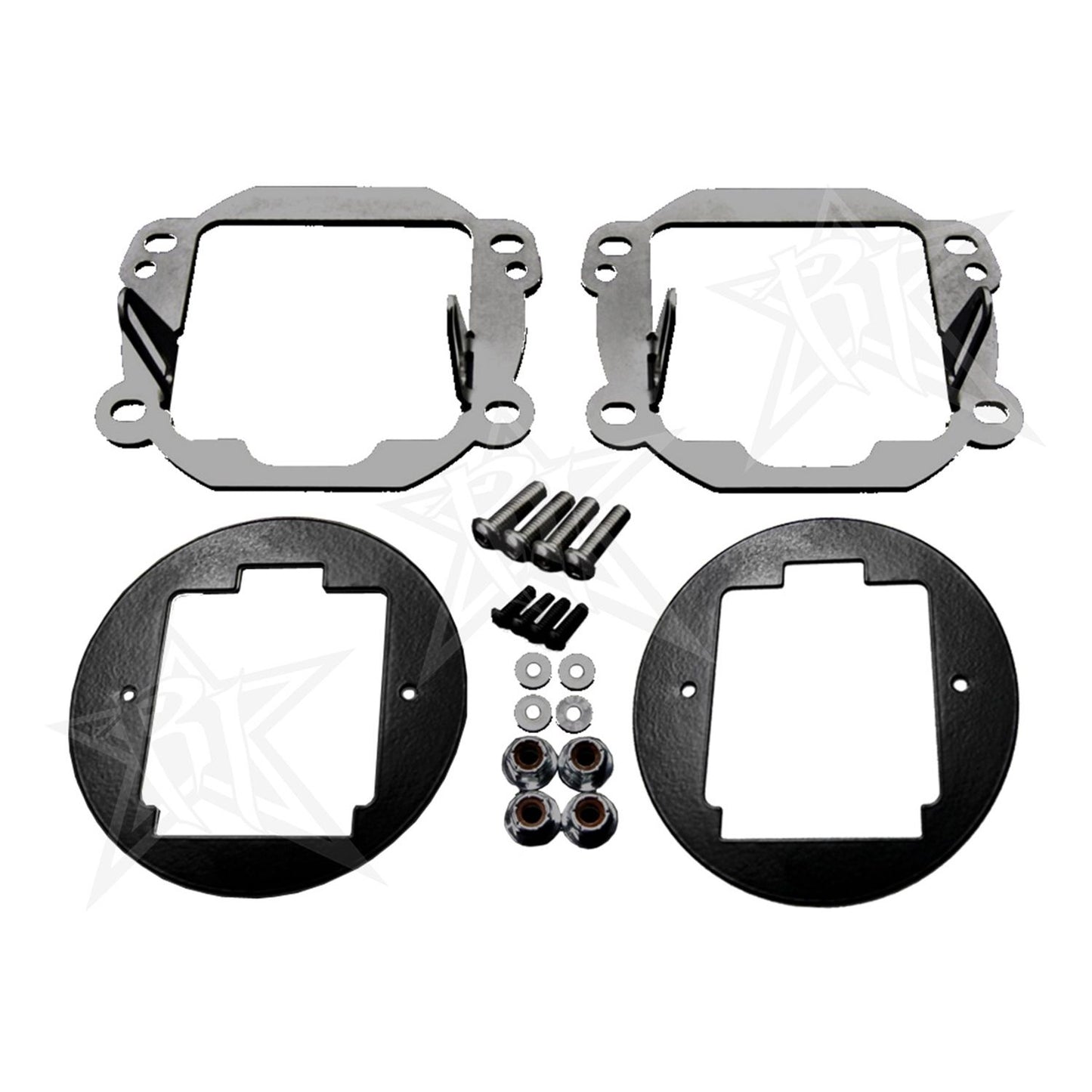 RIGID Industries 2007-2015 Jeep JK Fog Mount Kit Fits Any D-Series Or Radiance Pod Lights 40138