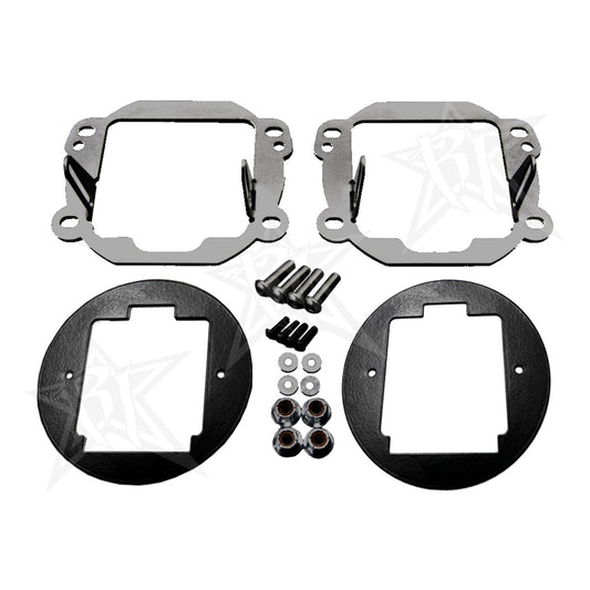 RIGID Industries 2007-2015 Jeep JK Fog Mount Kit Fits Any D-Series Or Radiance Pod Lights 40138